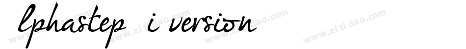 Alphastep  i version字体转换